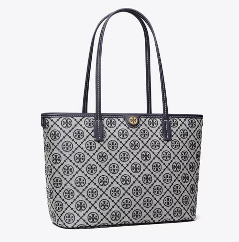 2025秋新作☆Tory Burch ☆スモール Tモノグラム ジップトート