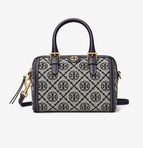 【再入荷】トリーバーチ大人気 Tモノグラムミニ バレルバッグ