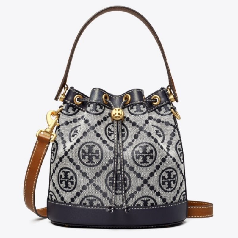 【在庫あり】トリー・バーチモノグラム バケットバッグ アコーディオンバッグ クロスボディバッグ