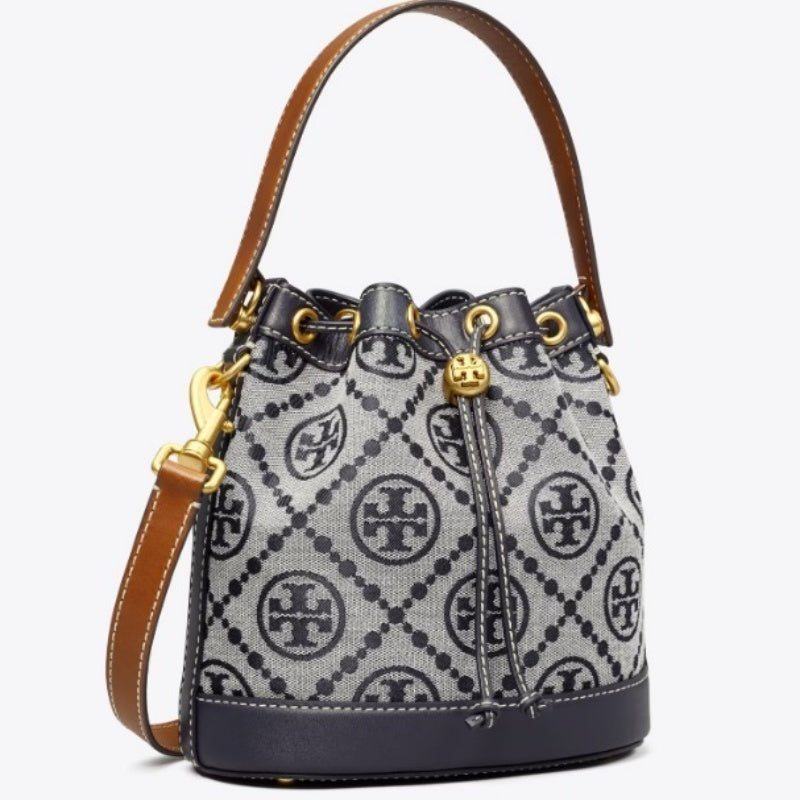 【在庫あり】トリー・バーチモノグラム バケットバッグ アコーディオンバッグ クロスボディバッグ