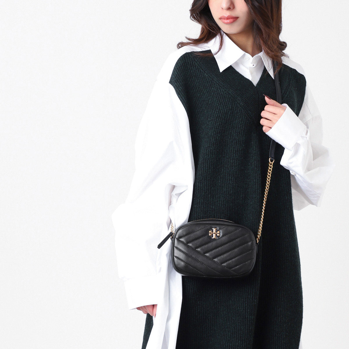 【期間限定】トリーバーチ キラ シェブロン2WAY ショルダーバッグ152353-001