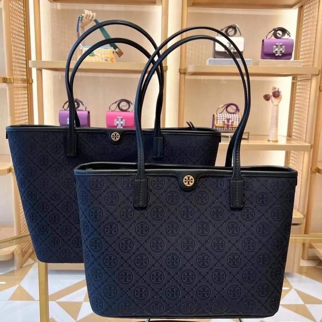 2025秋新作☆Tory Burch ☆スモール Tモノグラム ジップトート